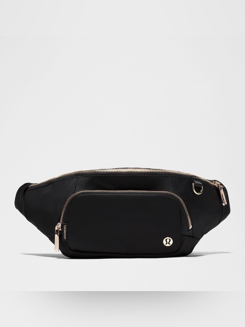 lululemon athletica Black and Gold Waist Pack Satchel